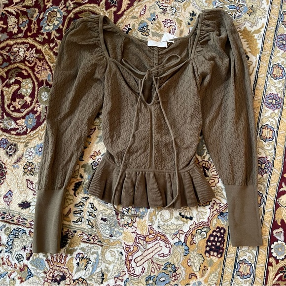 Ulla Johnson Leland Pointelle Knit Top - Picture 5 of 10